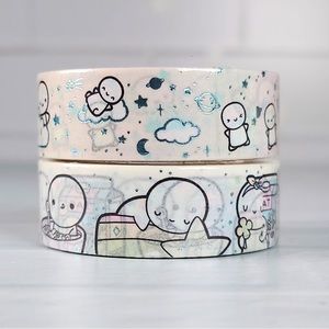 Muted Galaxy + Lucky Charms Emotis Washi Tape | TheCoffeeMonsterzCo TCMC